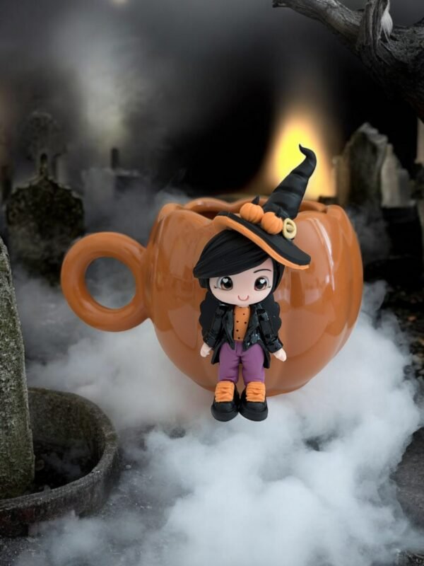 Mug Citrouille d'halloween et son sorcier