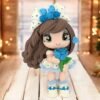 Magnet Lulu Rose Bleue