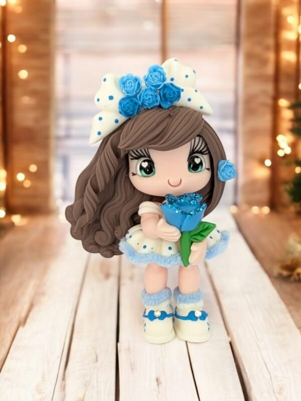 Magnet Lulu Rose Bleue
