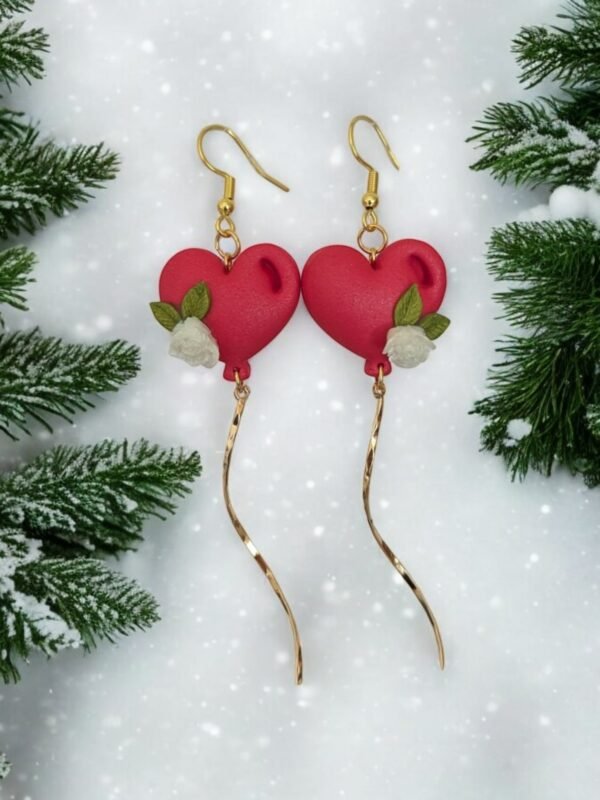 Boucles d'oreilles Coeur Ballon