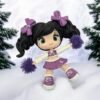 Magnet Lulu cheerleader violette