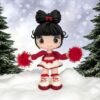 Magnet Lulu cheerleader rouge