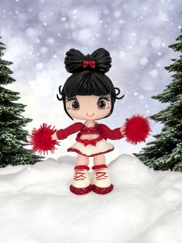 Magnet Lulu cheerleader rouge