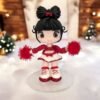 Figurine à poser Cheerleader rouge