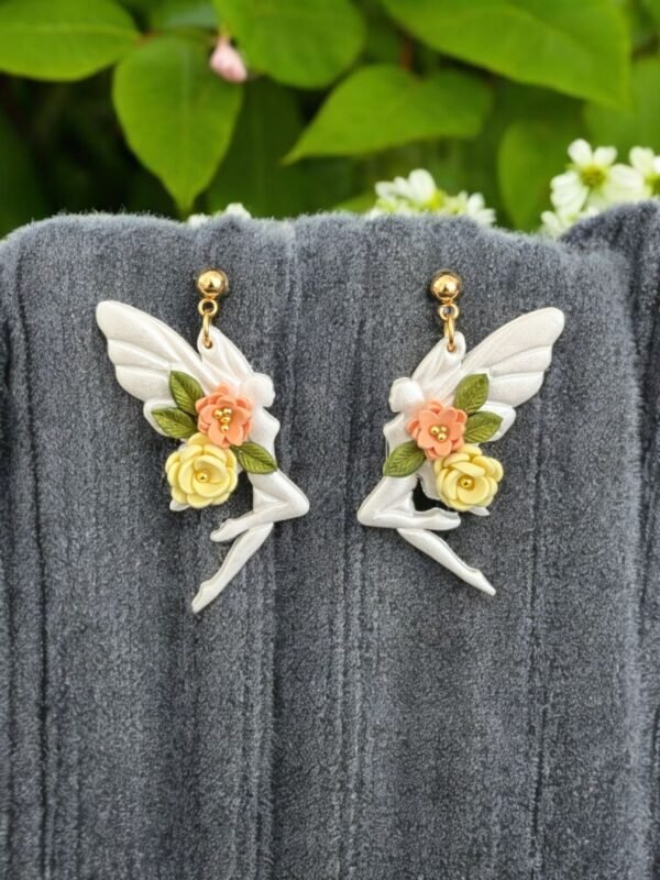 Boucles d'oreilles Fée fleurs acidulées