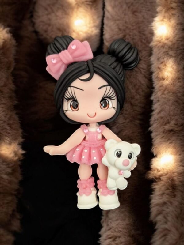 Magnet Lulu Rose et son ourson