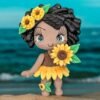 Magnet Lulu Métisse Tournesol
