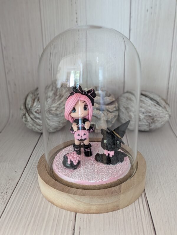 Veilleuse à led Lulu d'Halloween Rose