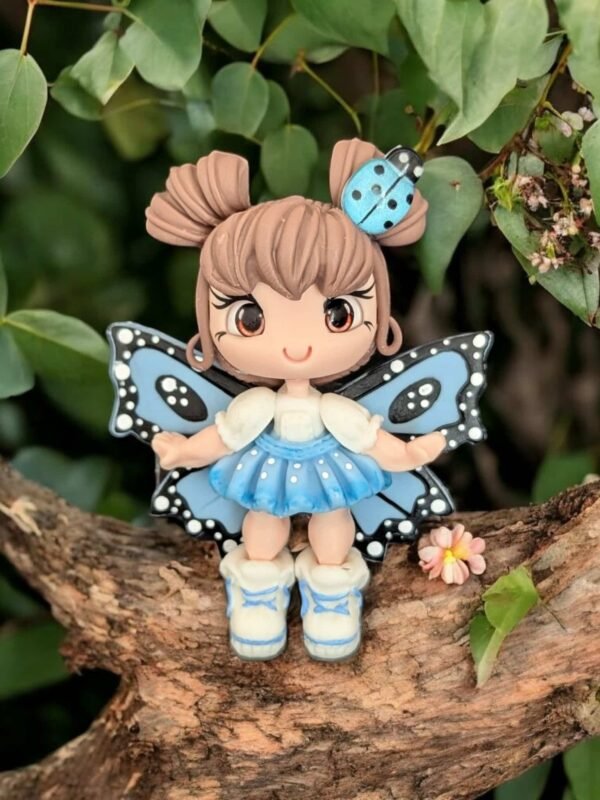 Magnet Lulu CocciPillon Bleu et blanc