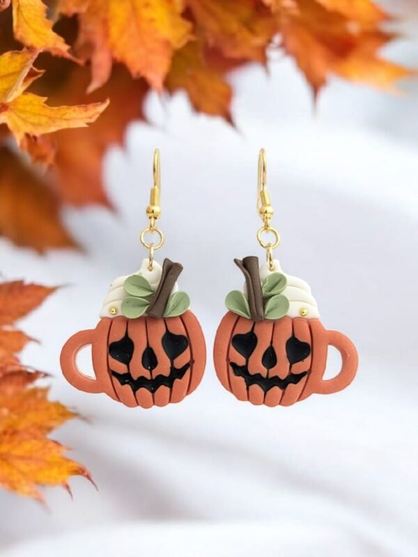 Boucles d'oreilles Mug citrouille
