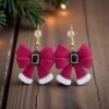 Boucles d'oreilles Noeud de noel