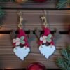 Boucles d'oreilles Barbe de père noel