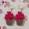 Boucles d'oreilles Panier de coeurs