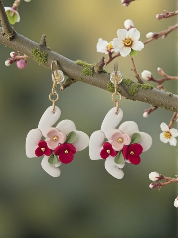 Boucles d'oreilles Love Fleuri