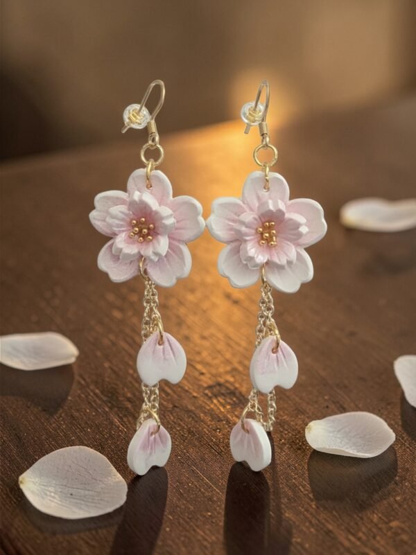 Boucles d'oreilles Fleurs de cerisier