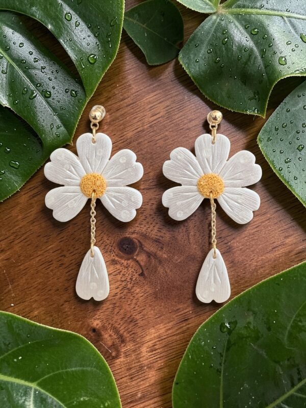 Boucles d'oreilles Grandes Marguerites