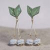 Boucles d'oreilles Muguet Blanc Pendant