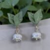 Boucles d'oreilles Muguet Blanc
