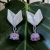 Boucles d'oreilles Muguet Parme