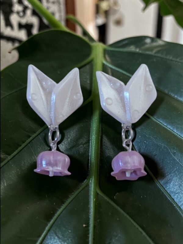 Boucles d'oreilles Muguet Parme
