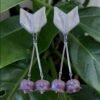 Boucles d'oreilles Muguet Parme Pendant