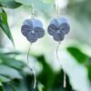 Boucles d'oreilles Capucines bleues