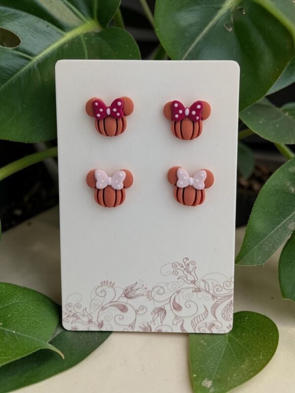 Puces d'oreilles citrouille mickey