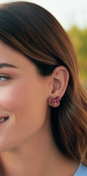 Puces d'oreilles citrouille mickey