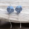 Boucles d'oreilles Capucines bleues