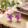 Boucles d'oreilles bouquet turnip