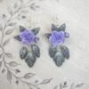 1784196831765~2 (1) Boucles d'oreilles Roses Violettes et feuilles grises