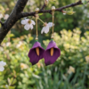 1784369407309 Boucles d'oreilles Arums Pourpres