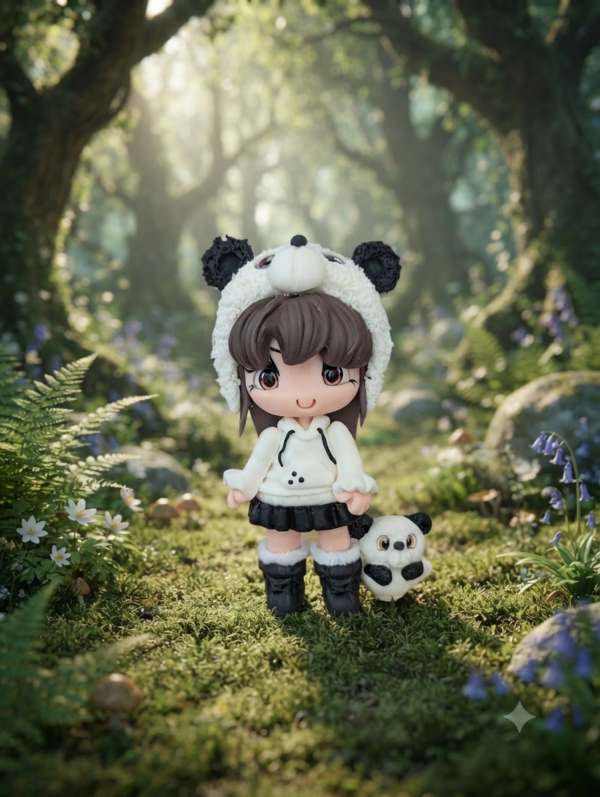 Magnet Lulu Panda Fille
